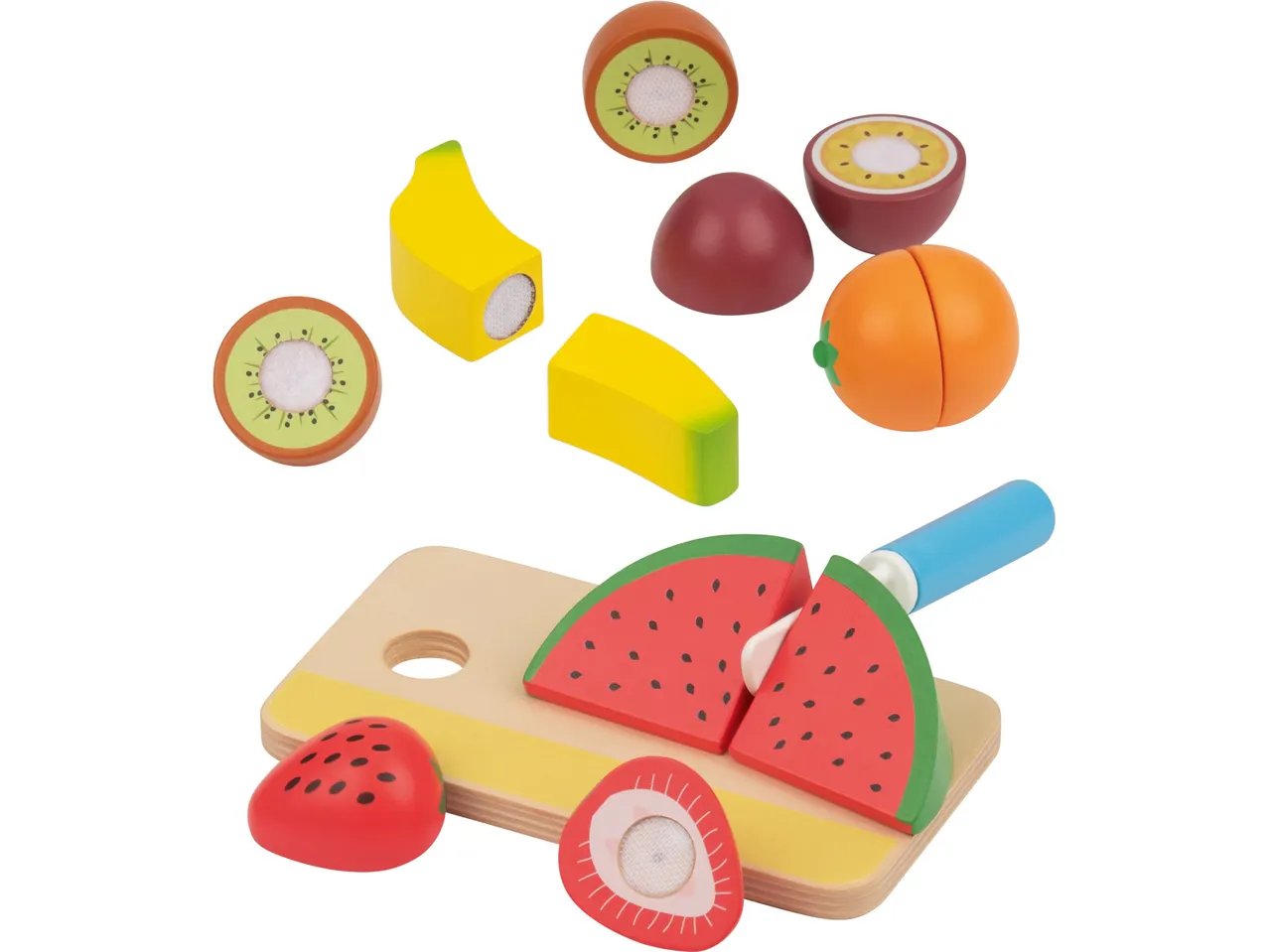 Set alimenti giocattolo in legno