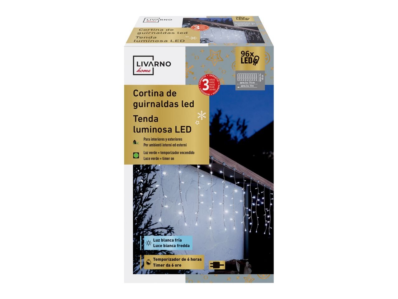 Tenda o rete luminosa a LED