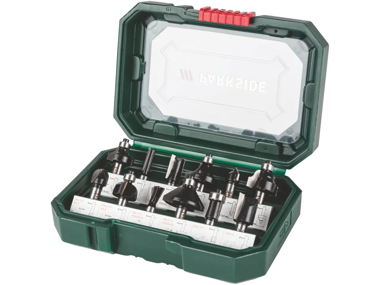 Set bit per fresatrice, 12 pezzi