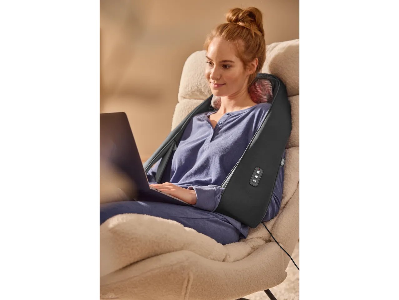 Cuscino per massaggi cervicali Shiatsu