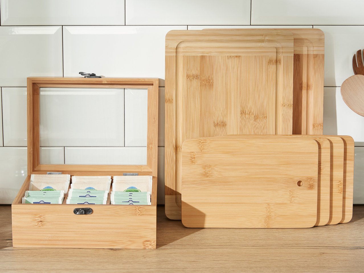 Taglieri da cucina o contenitore per tè in bambù