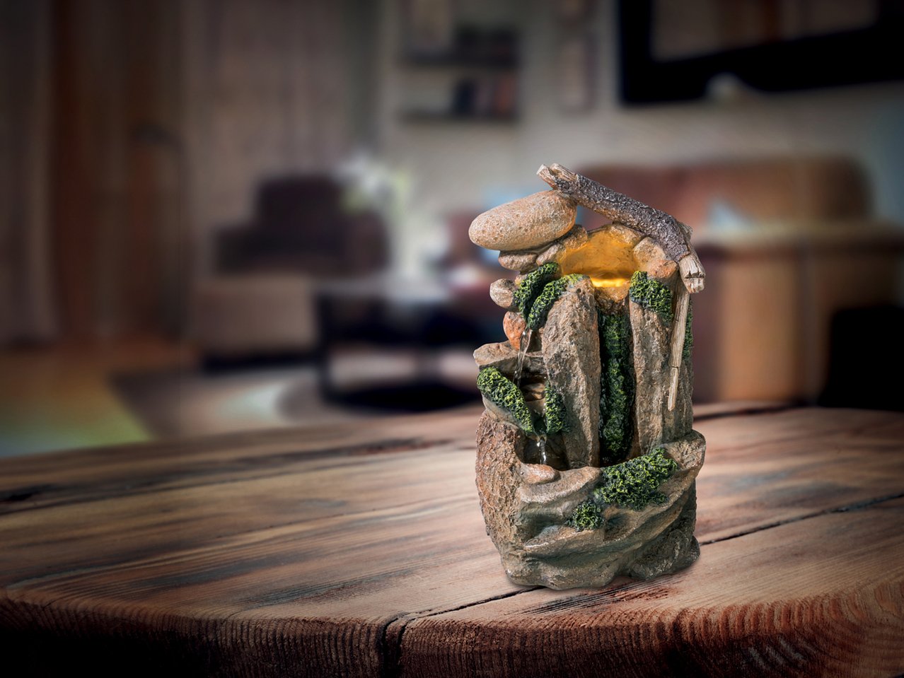 Fontanella per interni con LED