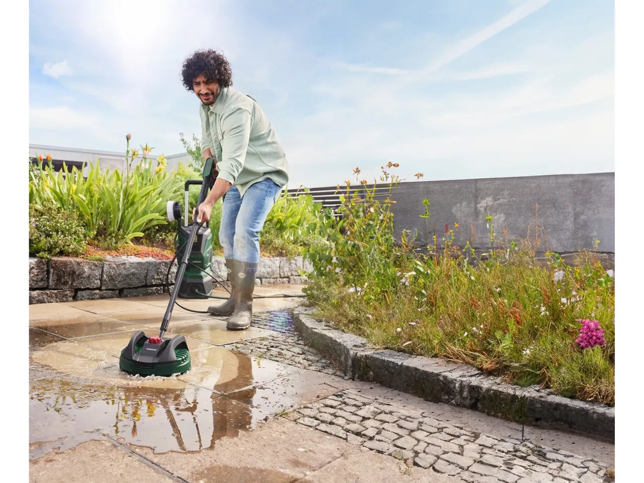 Lavapavimenti da esterni per idropulitrice