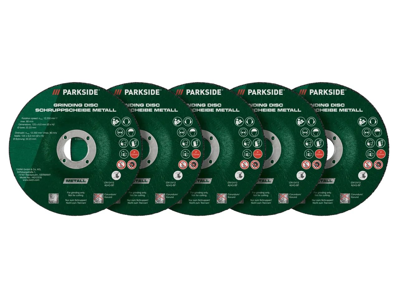 Set accessori per smerigliatrice angolare