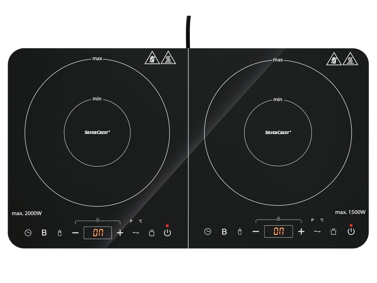 Doppia piastra ad induzione