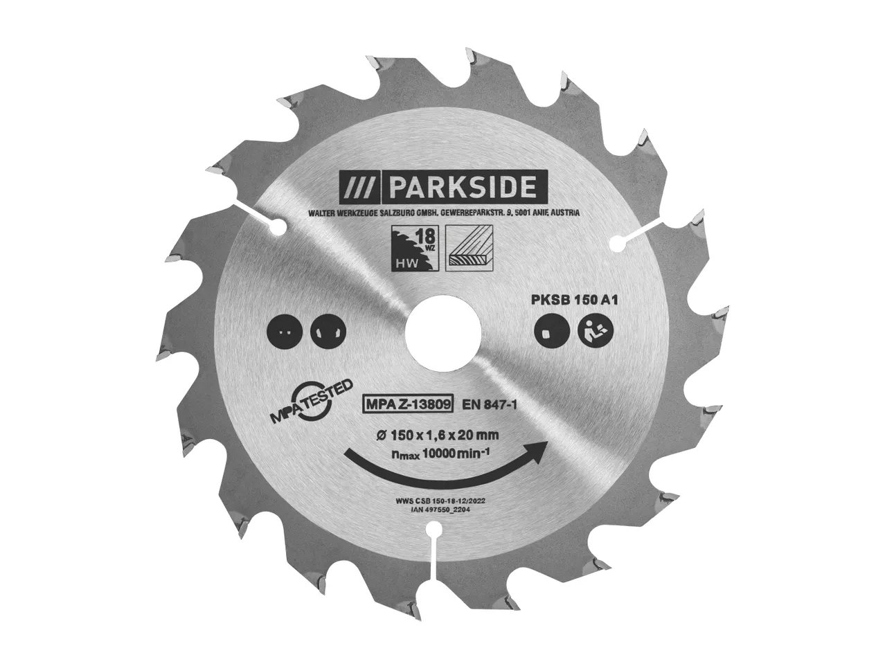 Lama per sega circolare, 150 mm