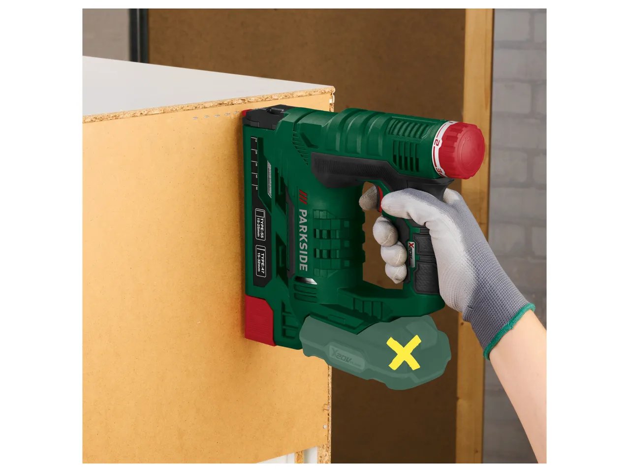 Pistola sparapunti ricaricabile