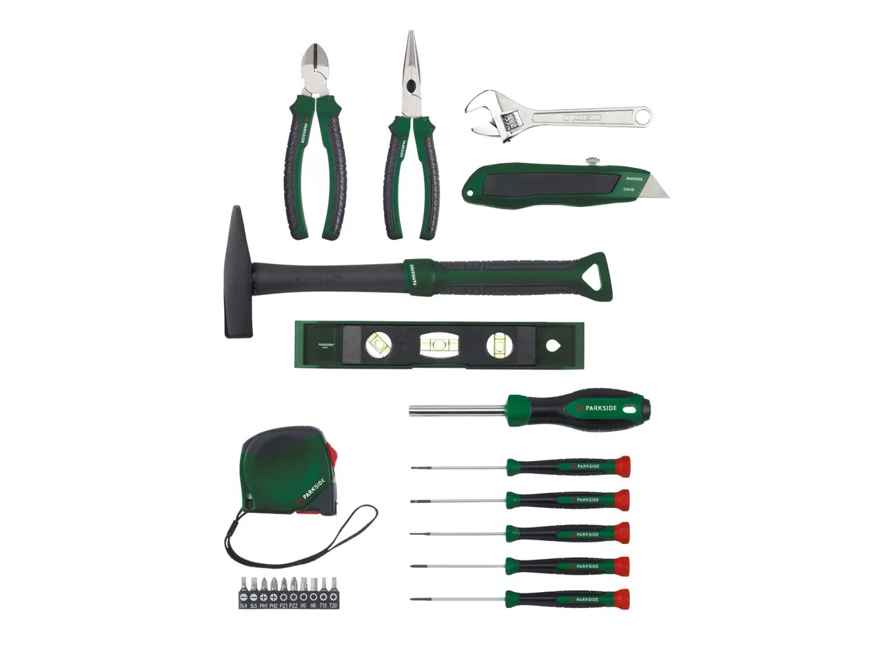 Borsa con attrezzi da lavoro, 23 pezzi