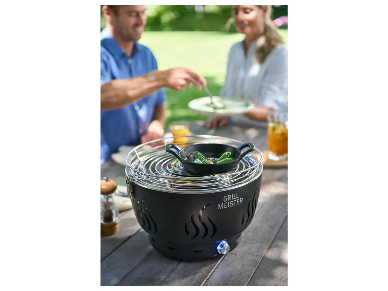 Barbecue ventilato da tavolo