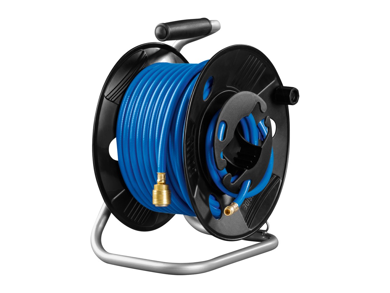 Tubo per aria compressa con avvolgicavo