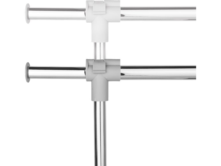 Stender appendiabiti doppio con rotelle
