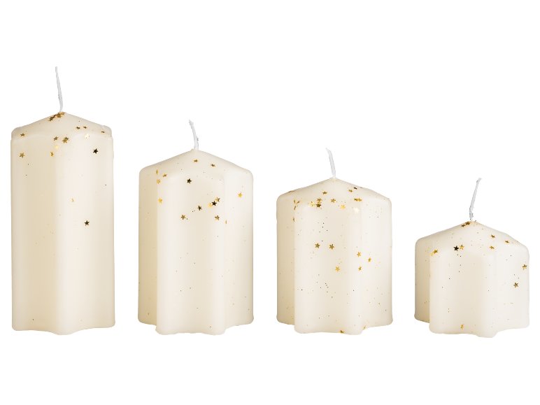 Candele natalizie, 4 pezzi