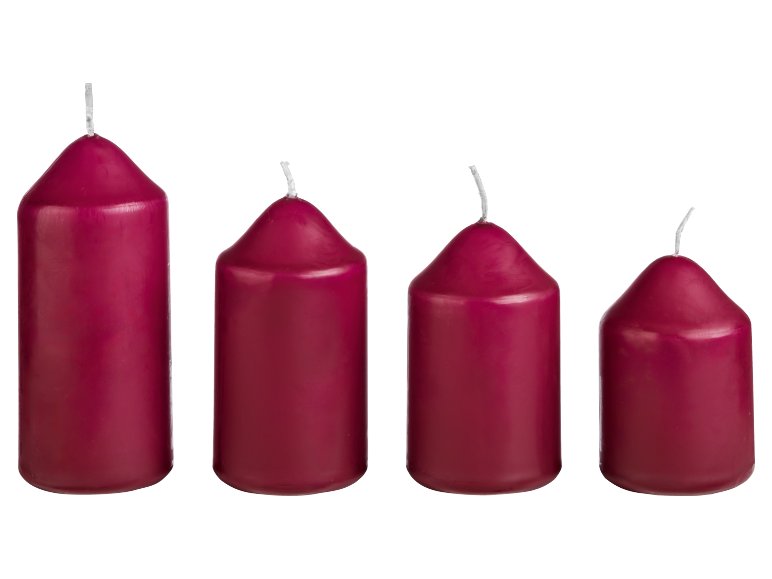 Candele natalizie, 4 pezzi