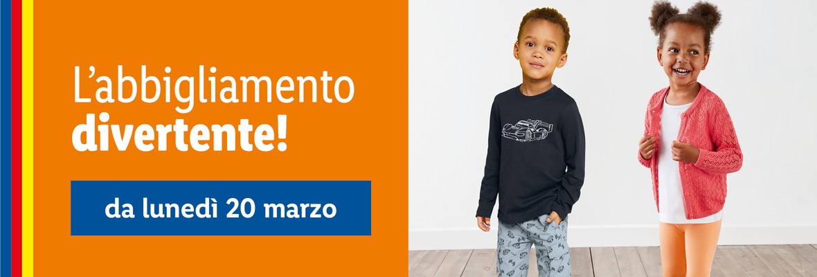 Abbigliamento bambini - Offerte valide da lun 20 marzo 2023