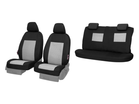 Set Coprisedili Auto 6 Pezzi - Design Hibiscus, Taglio Airbag, Poliestere - Foto 5