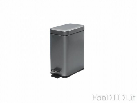 Pattumiera In Metallo Retrò Con Bandiera USA - 26x25 Cm - Senza Coperchio - Ideale Per Ufficio, Camera E Bagno