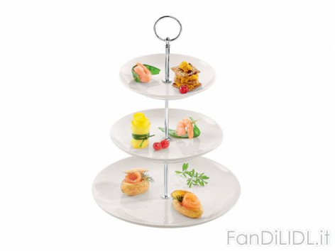 Alzata in porcellana (Cucina)