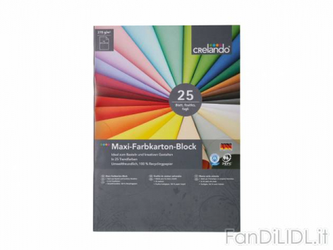 Blocco carta colorata (Articoli per ufficio, cartacei, industriali)