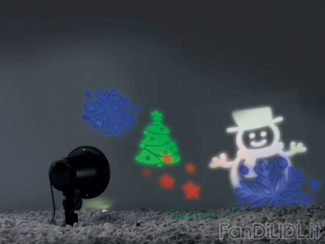 Proiettore LED natalizio (Feste, regali, Babbo di Natale)