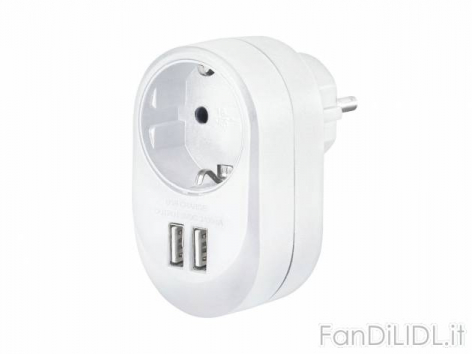 Adattatore con 2 (Elettronica, atrezzature rtv)