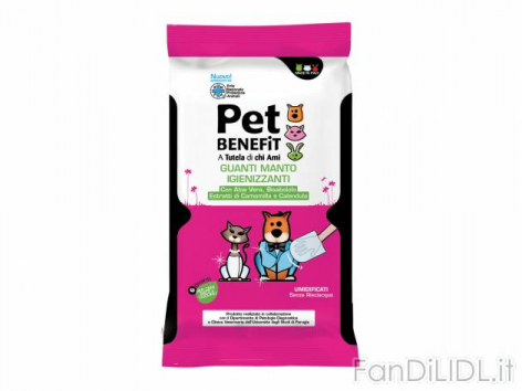 Guanti igienizzanti (Animali domestici, cani, gatti)