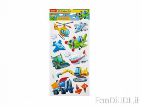 Adesivi 3D o da (Per bambini)