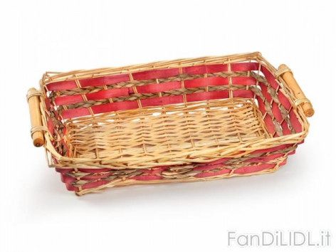 Cesto ovale o rettangolare (Feste, regali, Babbo di Natale)