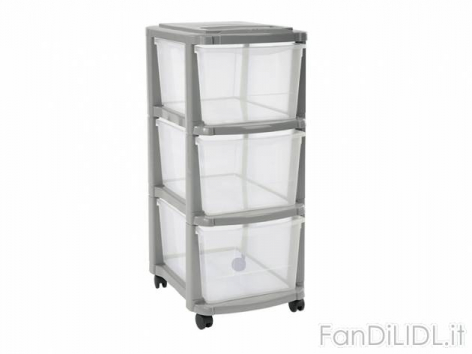 Box 3 cassetti con (Pulizia della casa, sistemazione)