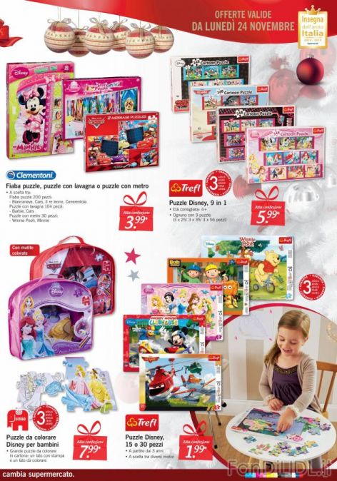 Fiaba puzzle con lavagna o puzzle con metro (Per bambini)