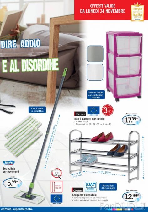 Gazetka Lidl strona 25 (Pulizia della casa, sistemazione)