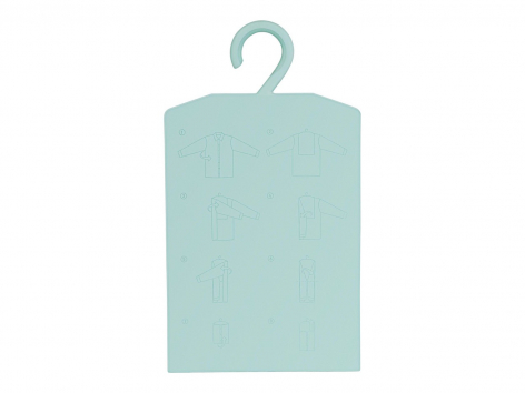 Sacchetto per mollette, piegatore per indumenti o supporto per ferro da stiro