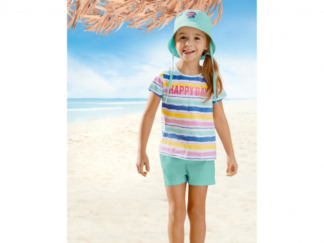 Completo estivo da bambina, 3 pezzi