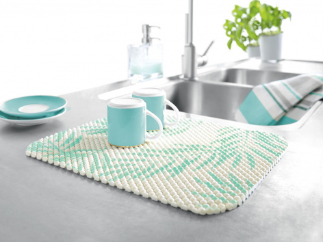 Tappetino coprilavatrice o tappetini per lavello, 2 pezzi