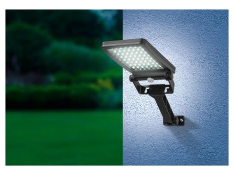 Faro LED ad energia solare con sensore di movimento
