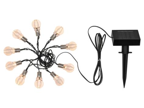Catena luci decorative LED a energia solare