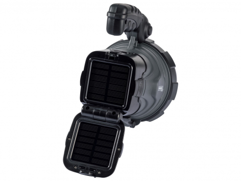 Lampada da lavoro con pannello solare