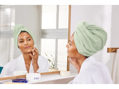 Asciugamano a turbante per capelli