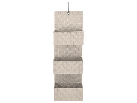 Cesti portaoggetti, 4 pezzi, portaoggetti pensile o cesto con coperchio