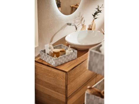 Cesti portaoggetti, 4 pezzi, portaoggetti pensile o cesto con coperchio