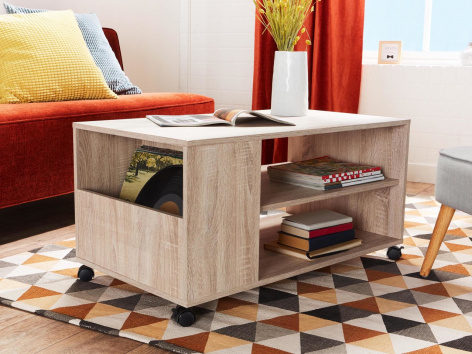 Tavolino con rotelle