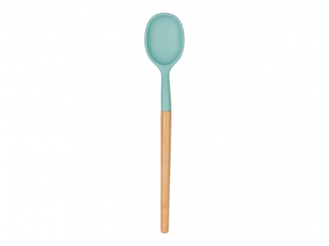 Utensile da cucina in silicone e bambù