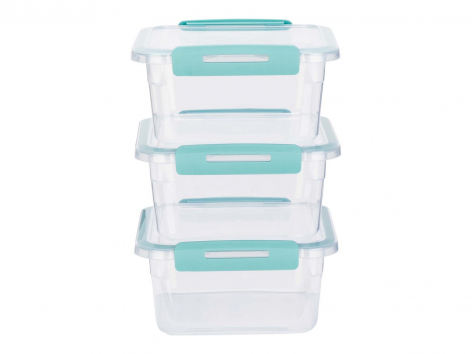 Set contenitori salvafreschezza con chiusura ermetica