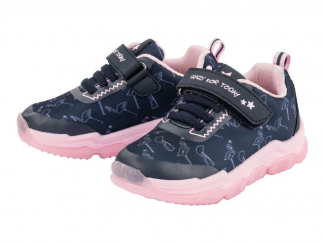 Sneaker con luci da bambina