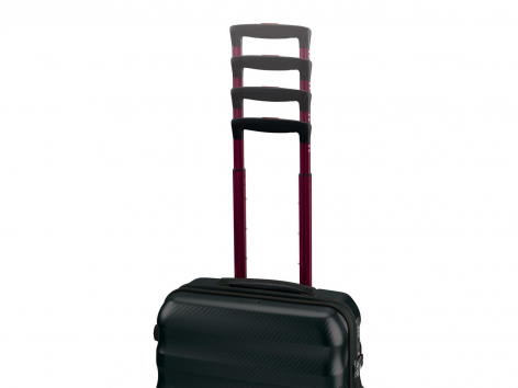 Set trolley in policarbonato, 2 pezzi, antracite/oro