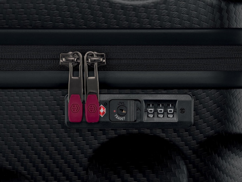 Set trolley in policarbonato, 2 pezzi, antracite/oro