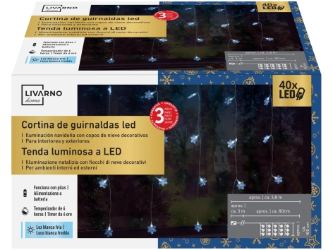 Tenda luminosa a LED