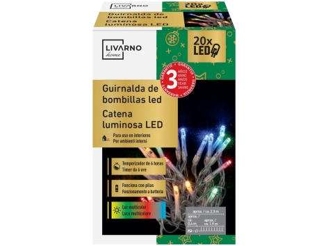 Catena luminosa 20 LED