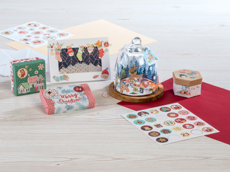 Set biglietti o adesivi per bricolage