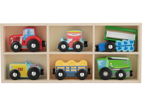 Set veicoli per gioco pista in legno