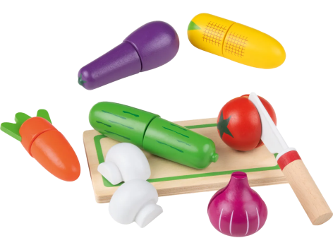 Set alimenti giocattolo in legno